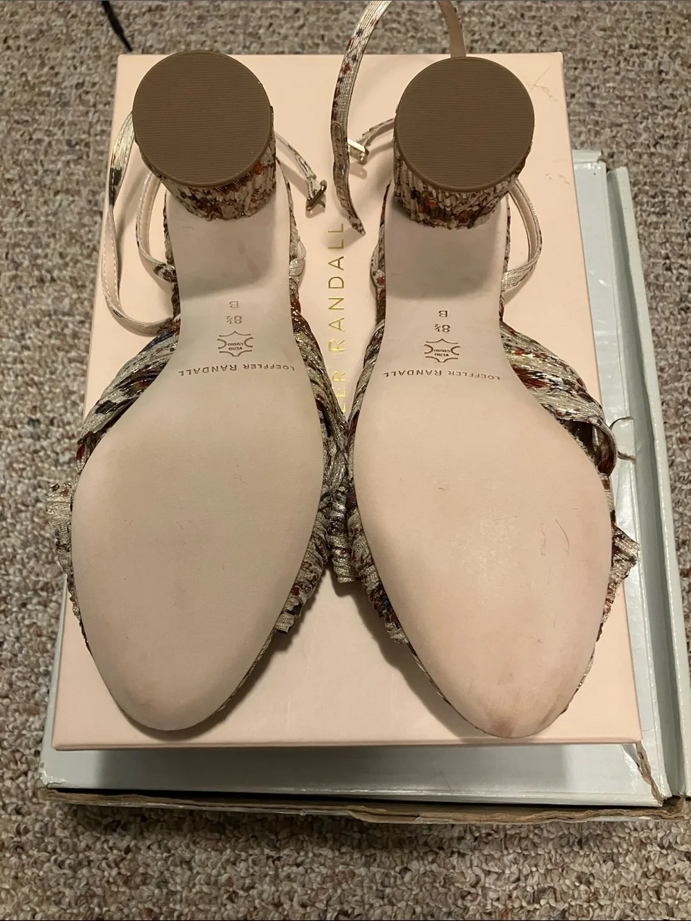 Loeffler Randall Multicolor Knotted Slingback Heels